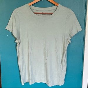 MADEWELL Softfade Cotton Perfect Vintage Tee in light blue, Size M